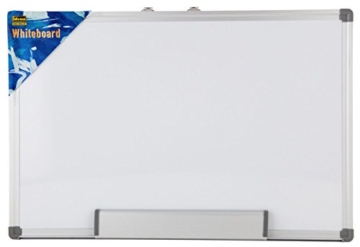 Idena 568024 – Whiteboard, mit Aluminiumrahmen und Stiftablage, inklusive 2 Schrauben, 40 x 30 cm - 1