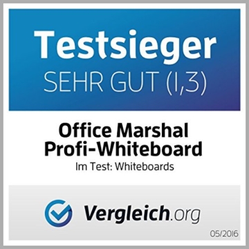Office Marshal® Profi - Whiteboard mit schutzlackierter Oberfläche | magnethaftend | 7 Größen | 60x90cm - 4