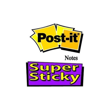 Post-it 563R Super Sticky Meeting Chart, 1 Block 20 Blatt mit Aufsteller, zu 30% aus Altpapier, 50,8 x 58,4 cm, weiß - 
