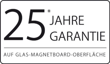 Sigel GL121 Glas-Magnetboard / Magnettafel artverum weiß 60 x 40 cm - weitere Größen/Farben - 