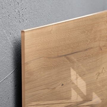 Sigel GL247 Glas-Magnetboard / Magnettafel artverum Natural-Wood, 130 x 55 cm - weitere Designs/Größen - 