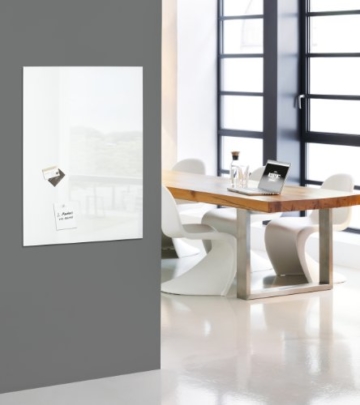 Sigel GL141 Glas-Magnetboard / Magnettafel artverum super-weiß 100 x 65 cm - weitere Größen/Farben - 